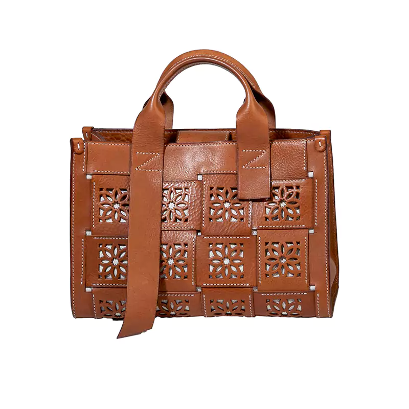 Sac bandoulière en cuir creux