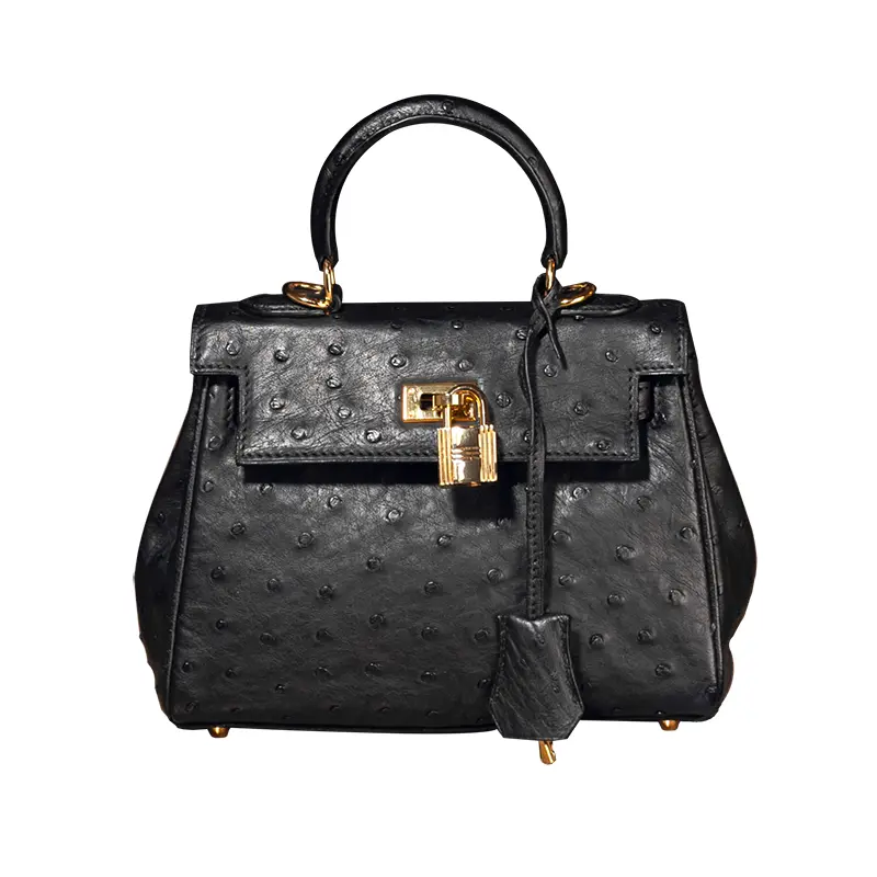 Sac en cuir d'autruche