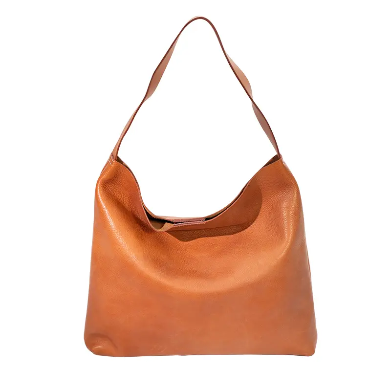 Sac Hobo en cuir au tannage végétal