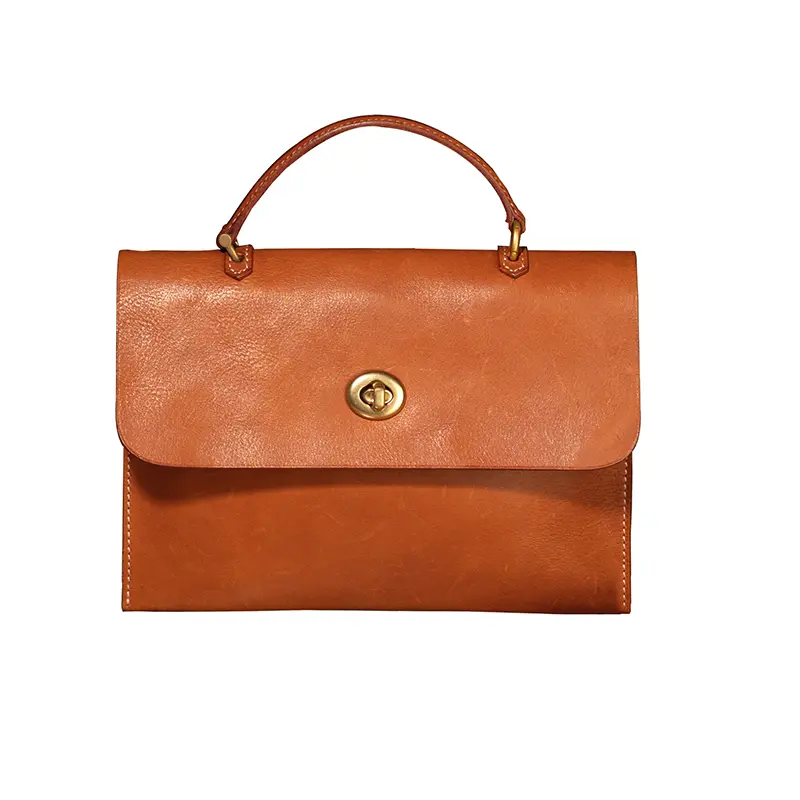 Sac messager en cuir au tannage végétal