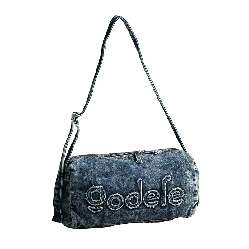 Sac à bandoulière en denim lavé