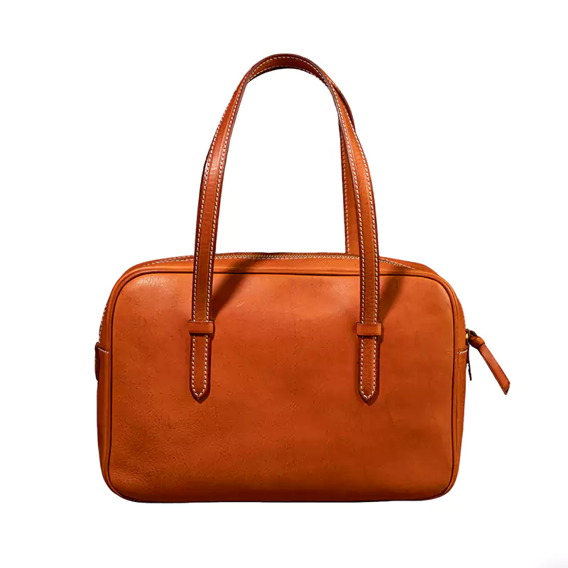 Sac à main en cuir à fermeture éclair